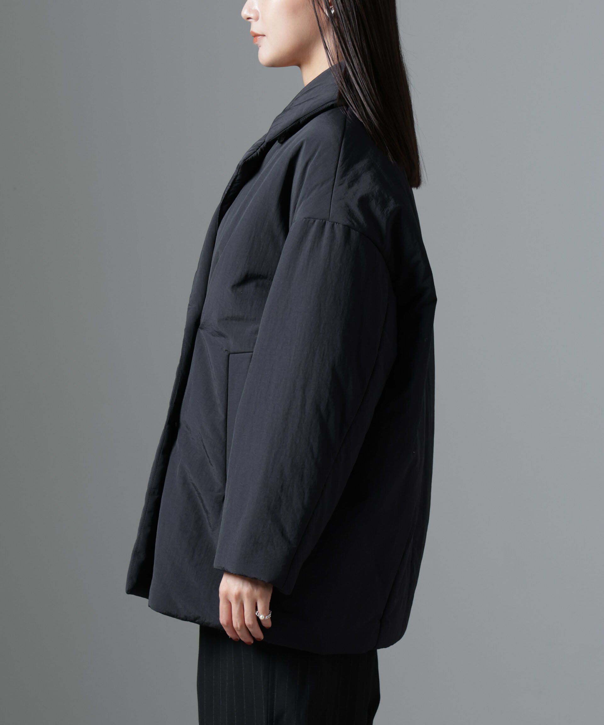 nano･universe「ETHERMALOFT(R)中綿ミドル丈タブルコート」|ブルゾン・スタジャン|