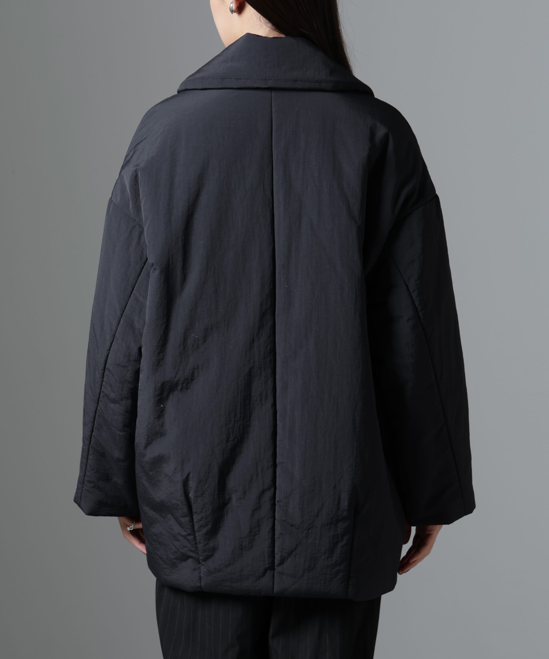 nano･universe「ETHERMALOFT(R)中綿ミドル丈タブルコート」|ブルゾン・スタジャン|