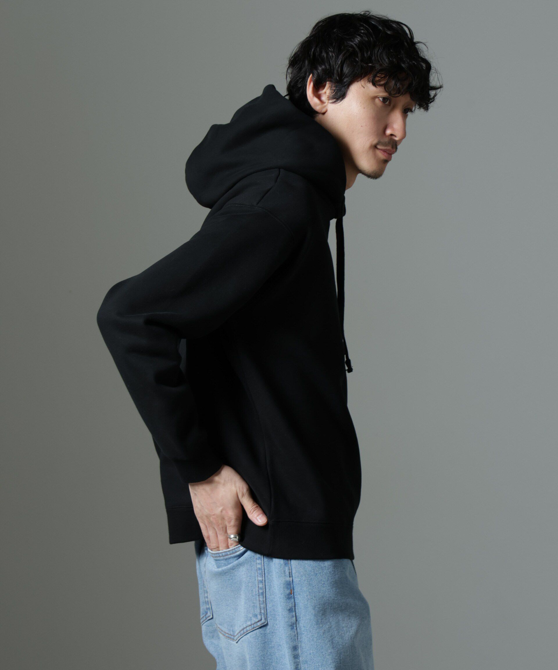 nano･universe「ナノベア 裏起毛フーディー 長袖 2」|Tシャツ・カットソー|