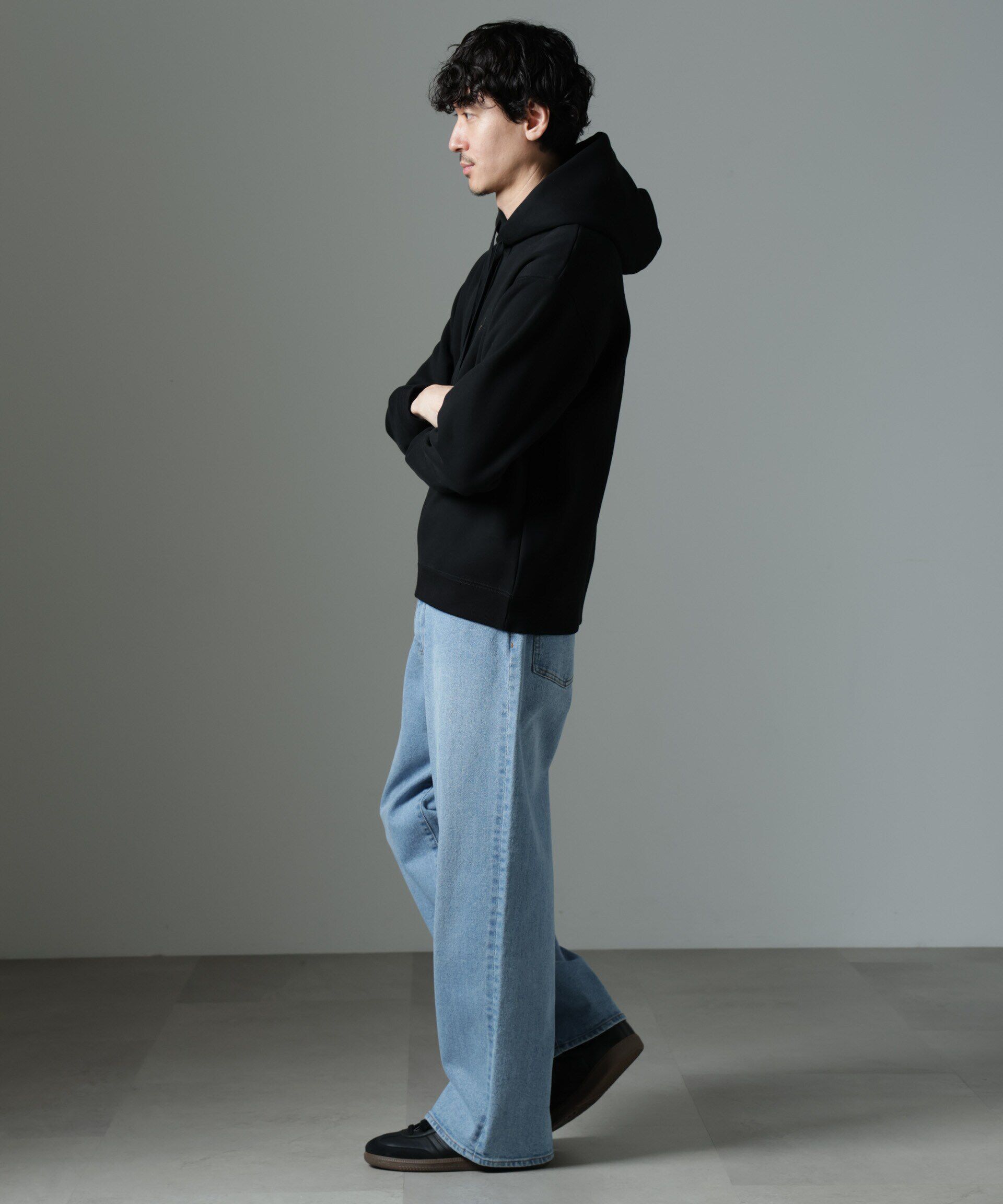 nano･universe「ナノベア 裏起毛フーディー 長袖 2」|Tシャツ・カットソー|