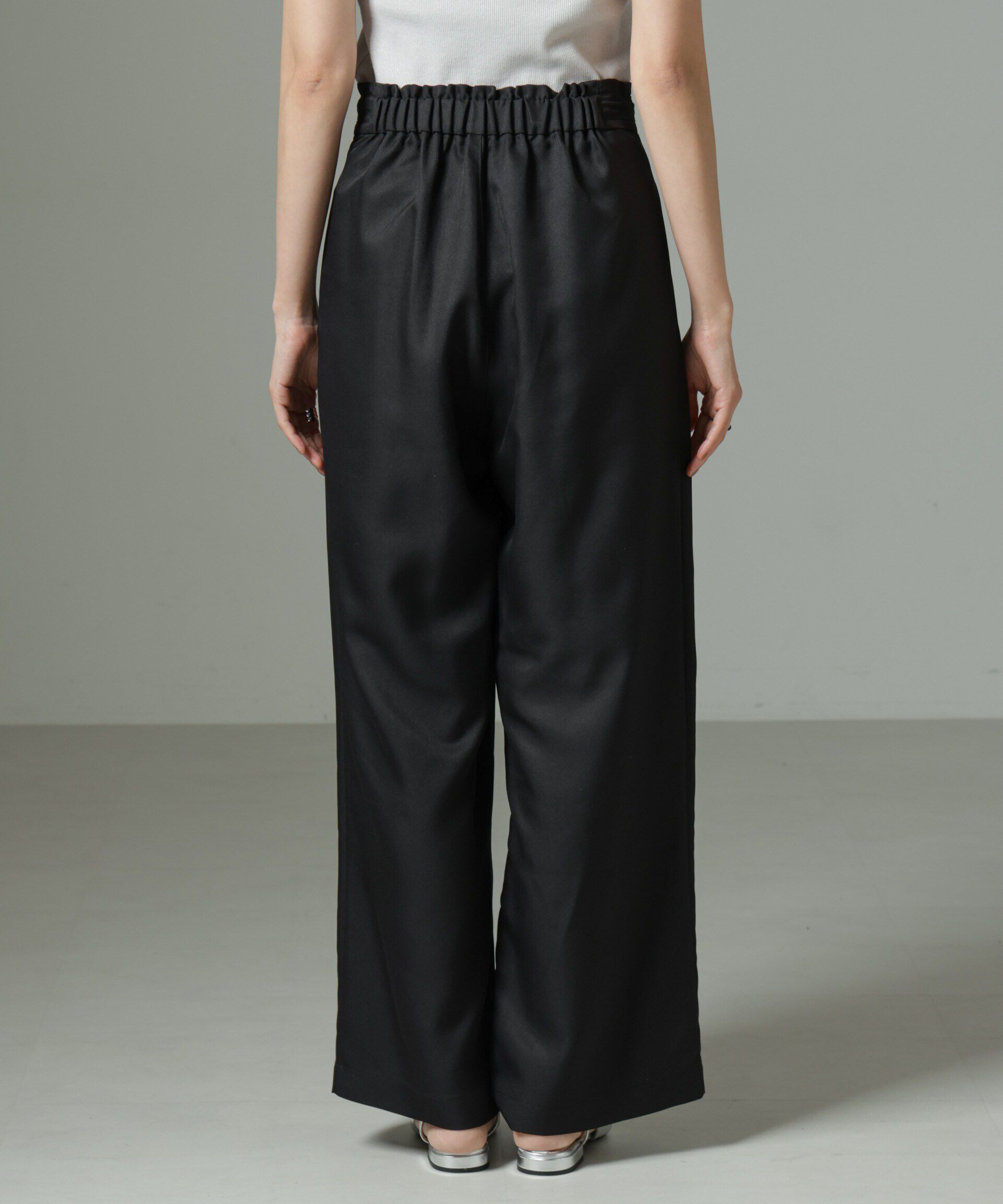 nano･universe「ウエストリボンベルトパンツ（セットアップ可）」|チノ|