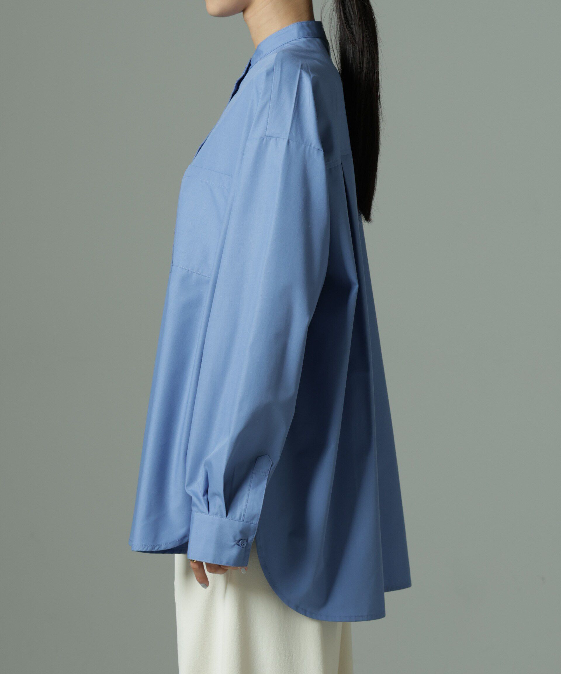 nano･universe「スタンドカラーシャツ」|シャツ・ブラウス|