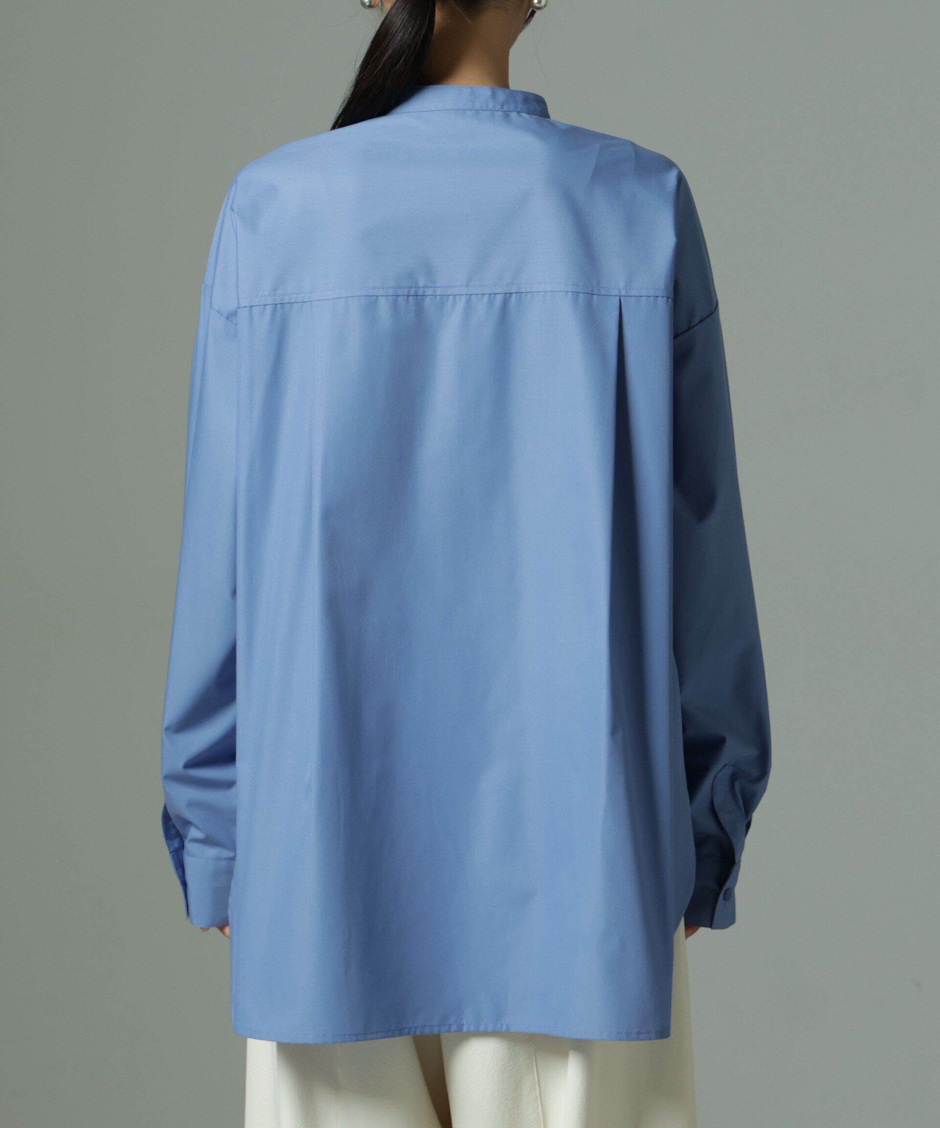 nano･universe「スタンドカラーシャツ」|シャツ・ブラウス|