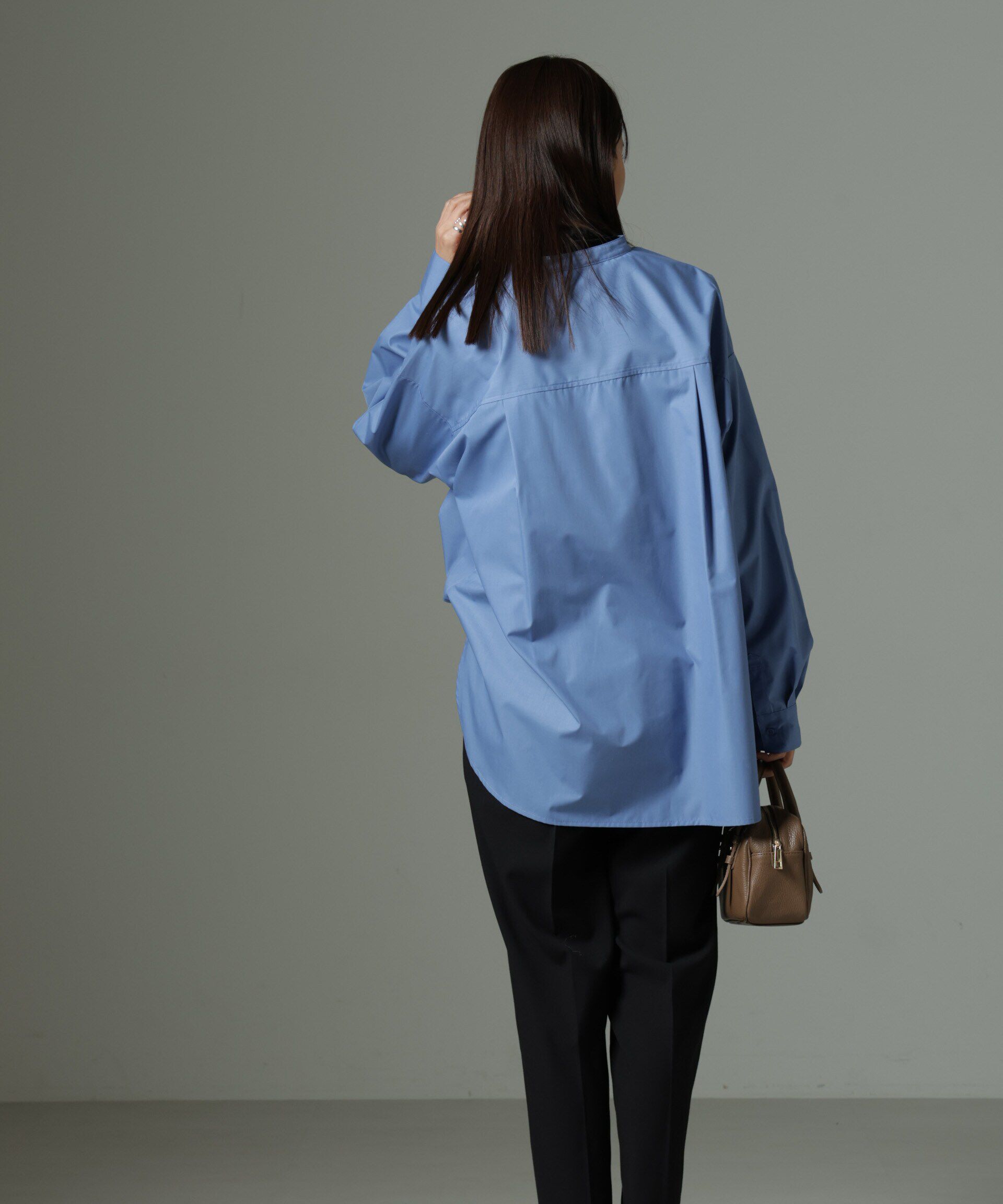 nano･universe「スタンドカラーシャツ」|シャツ・ブラウス|