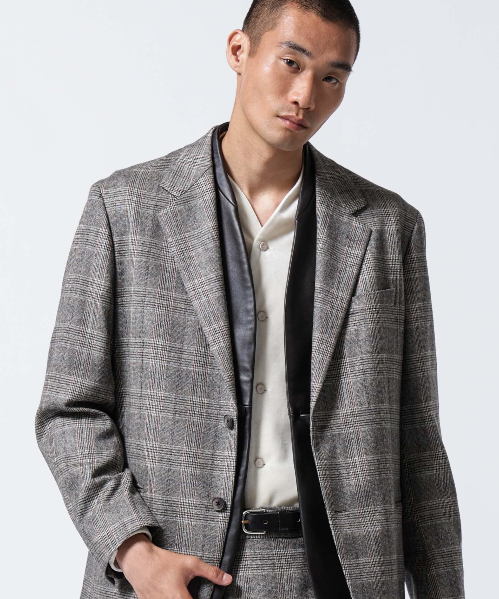 nano･universe「「ASSEMBLANC」2/60ウール2B サックジャケット(セットアップ可)」|スーツ|