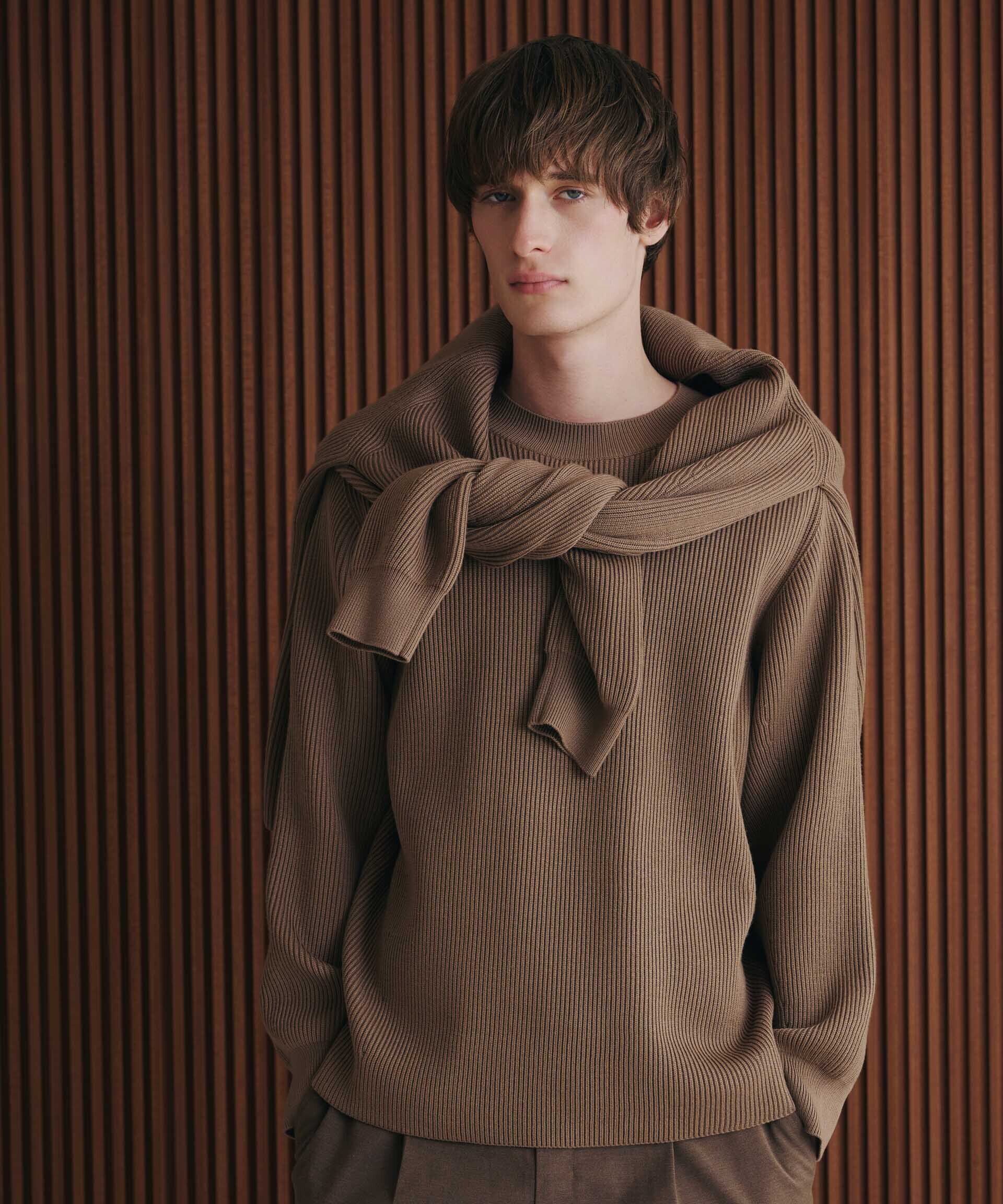 nano･universe「両畦スポンディッシュクルーネックセーター」|ニット・セーター|