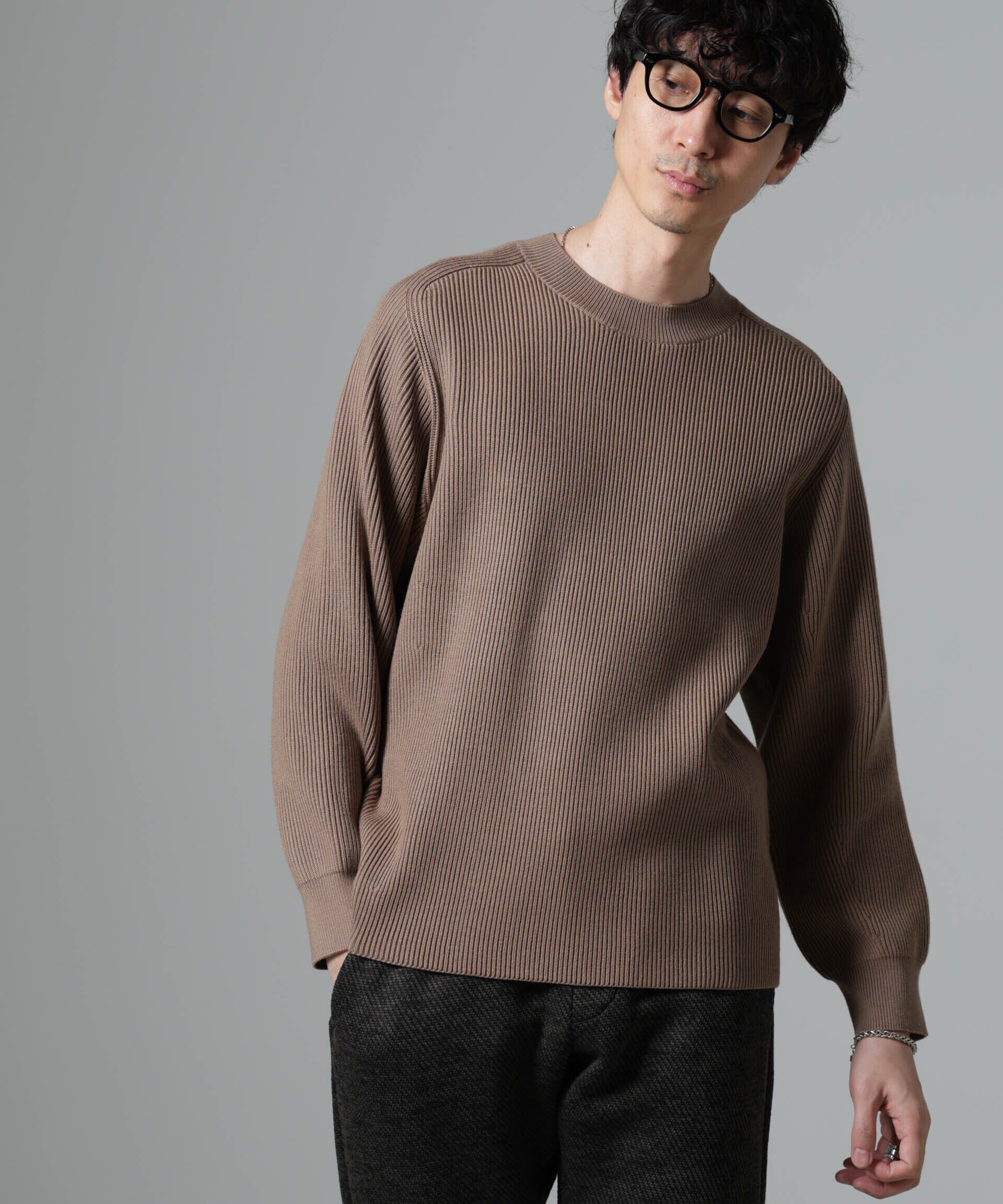 nano･universe「両畦スポンディッシュクルーネックセーター」|ニット・セーター|