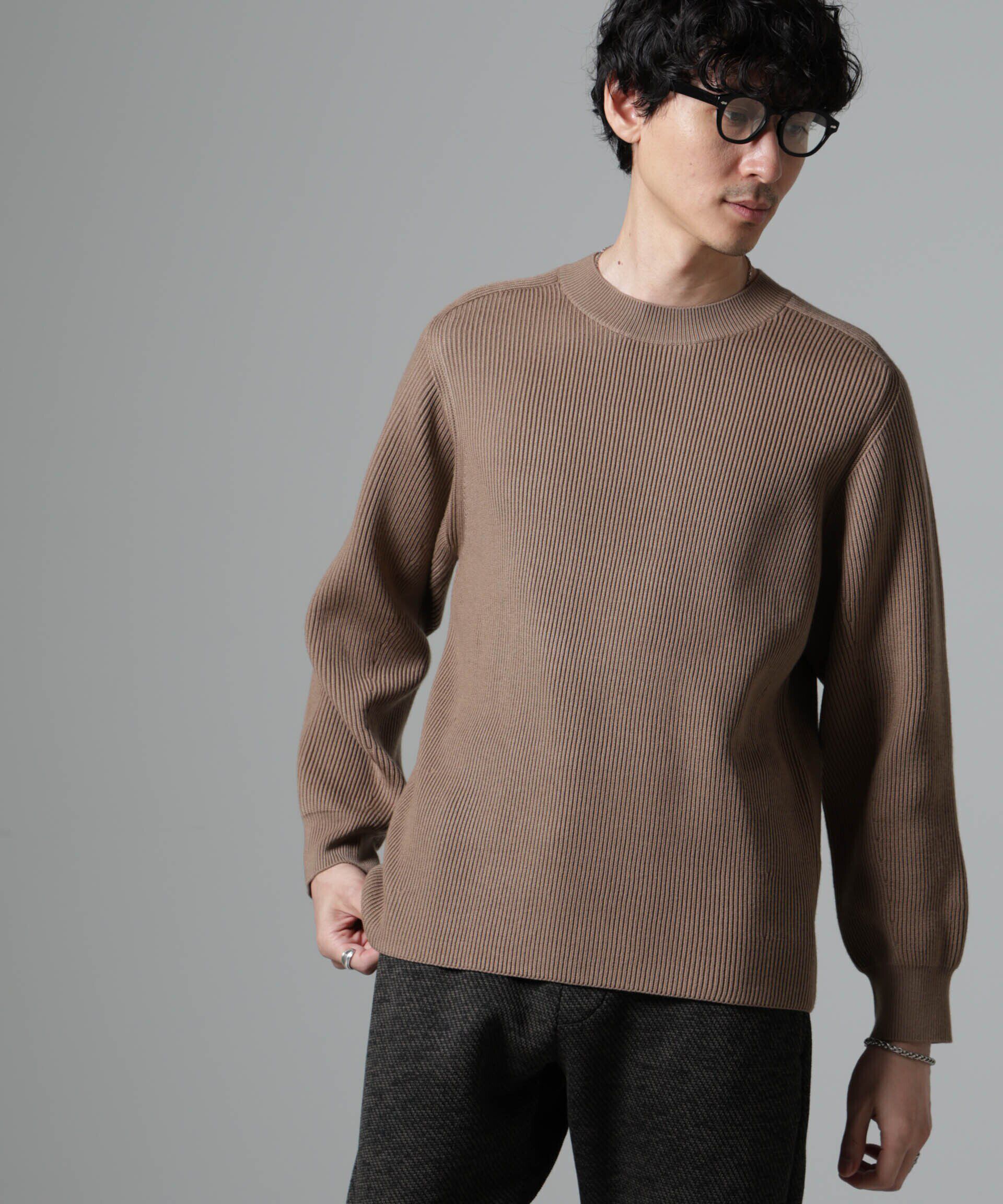 nano･universe「両畦スポンディッシュクルーネックセーター」|ニット・セーター|