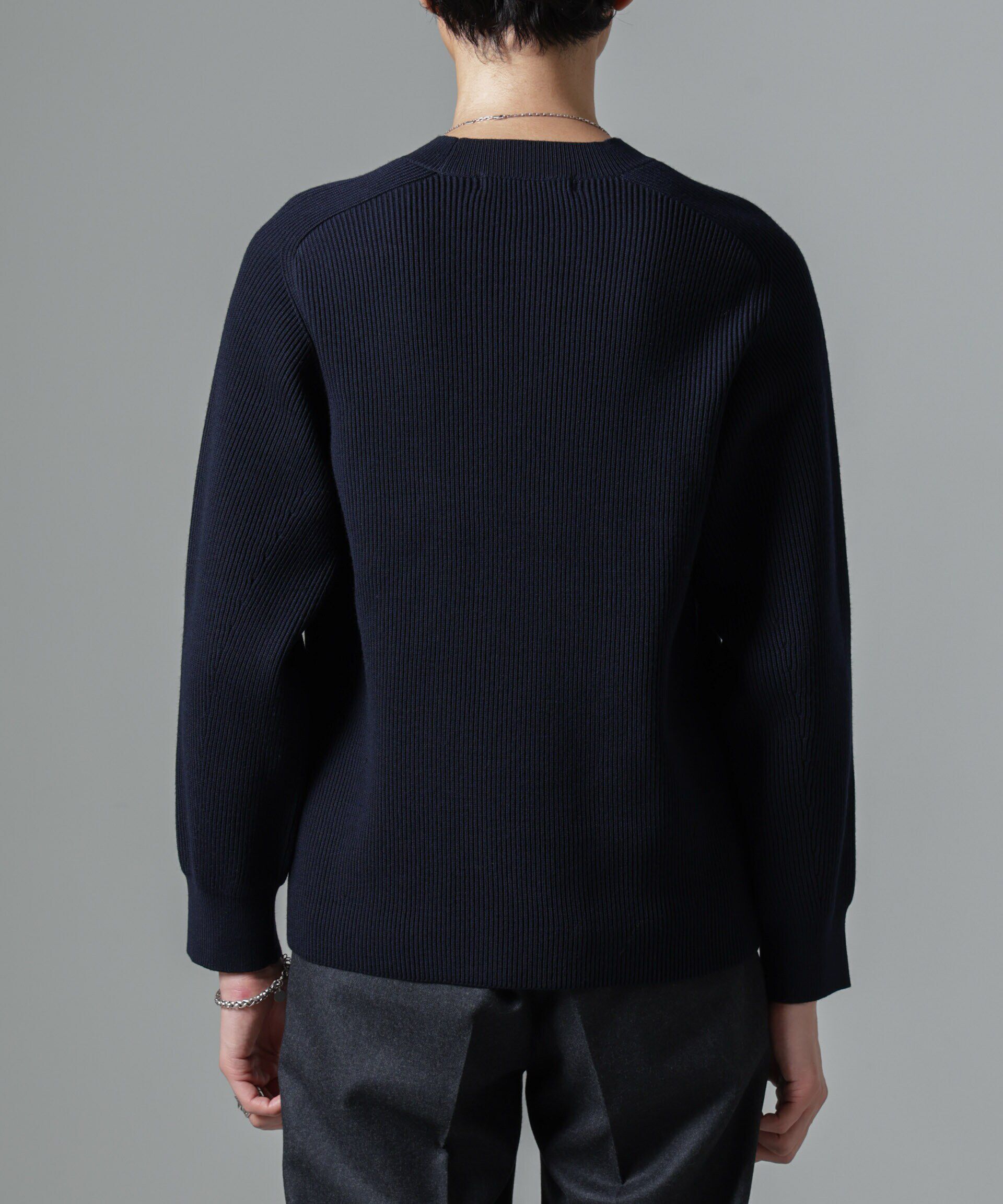 nano･universe「両畦スポンディッシュクルーネックセーター」|ニット・セーター|