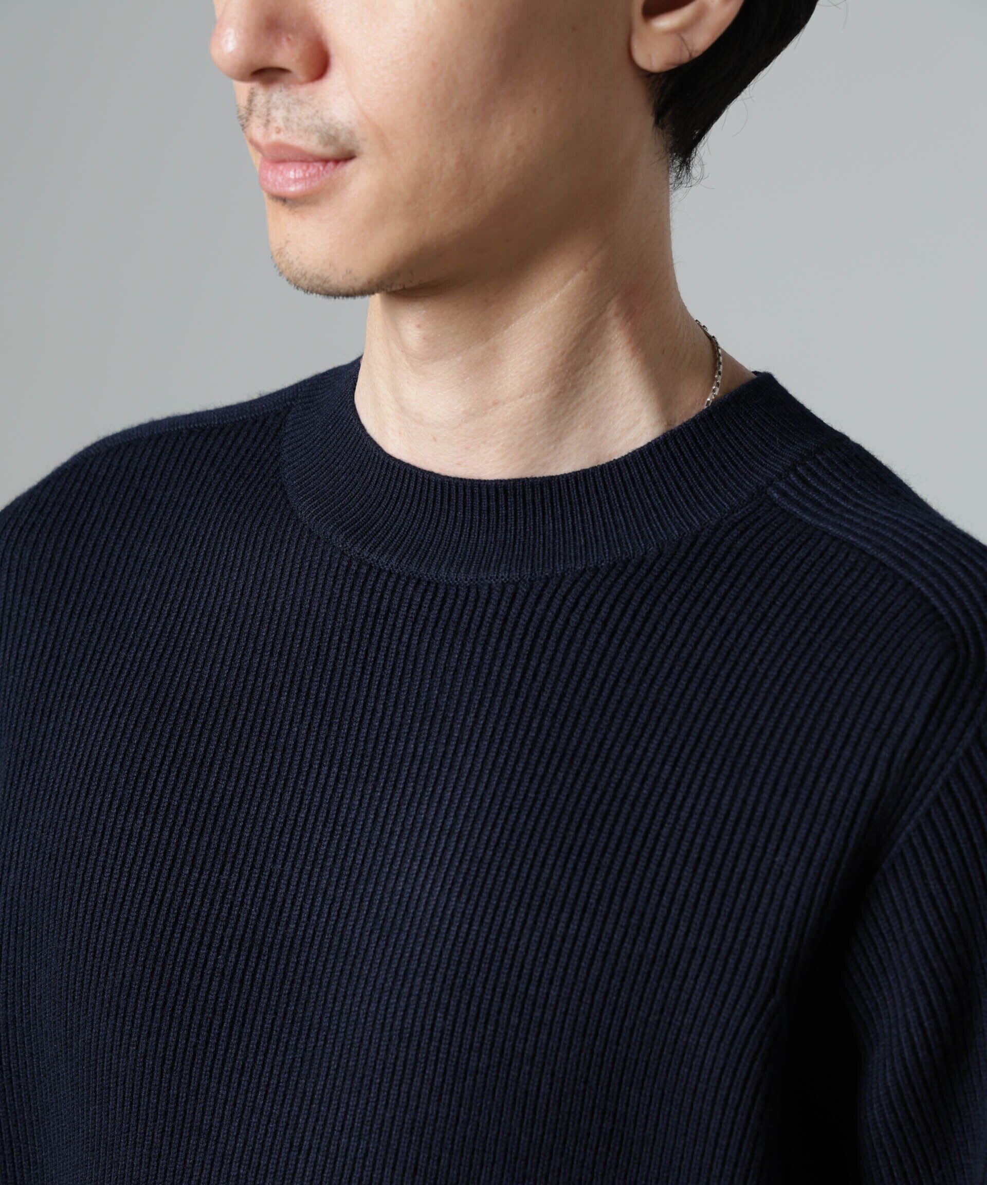 nano･universe「両畦スポンディッシュクルーネックセーター」|ニット・セーター|