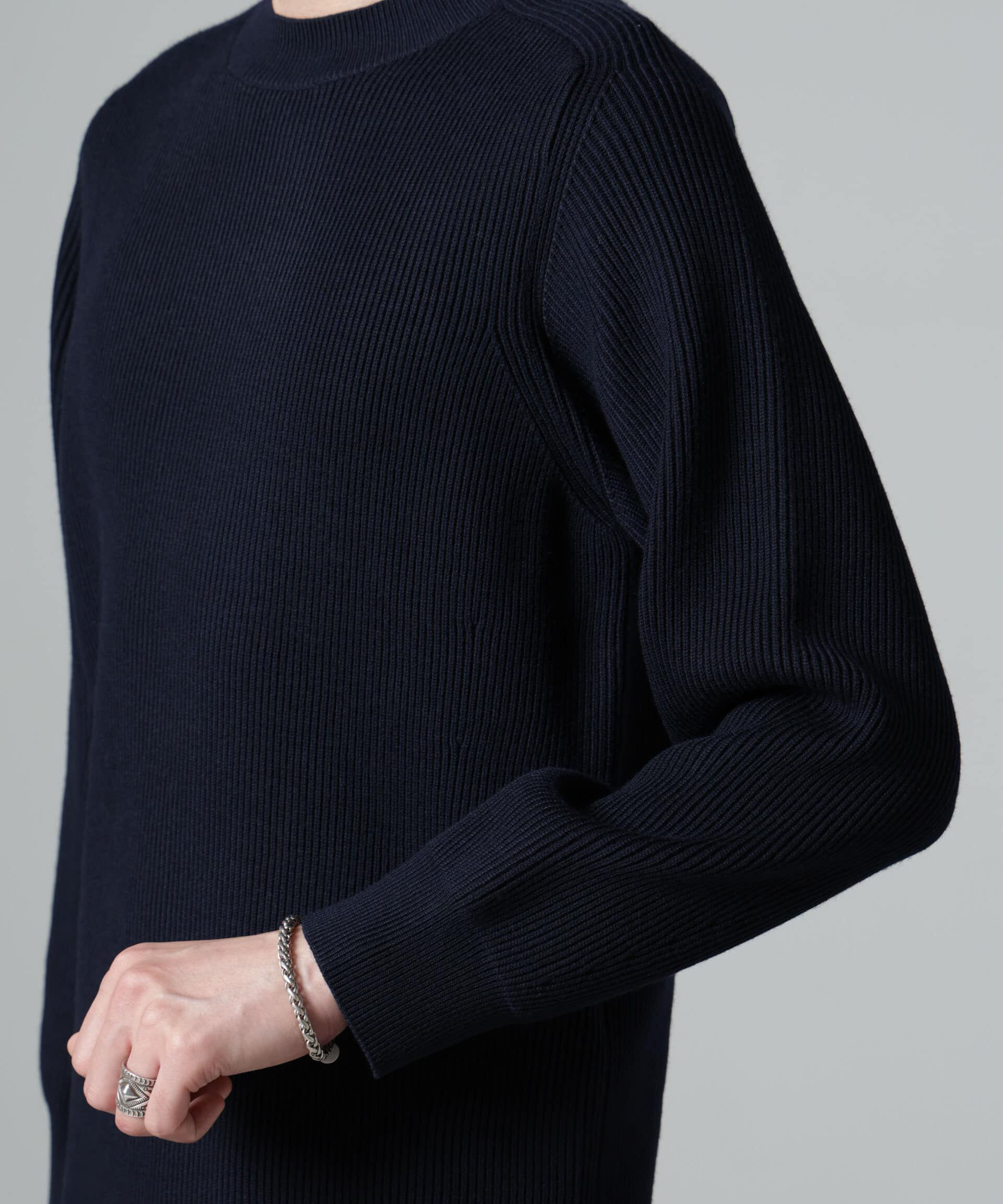 nano･universe「両畦スポンディッシュクルーネックセーター」|ニット・セーター|