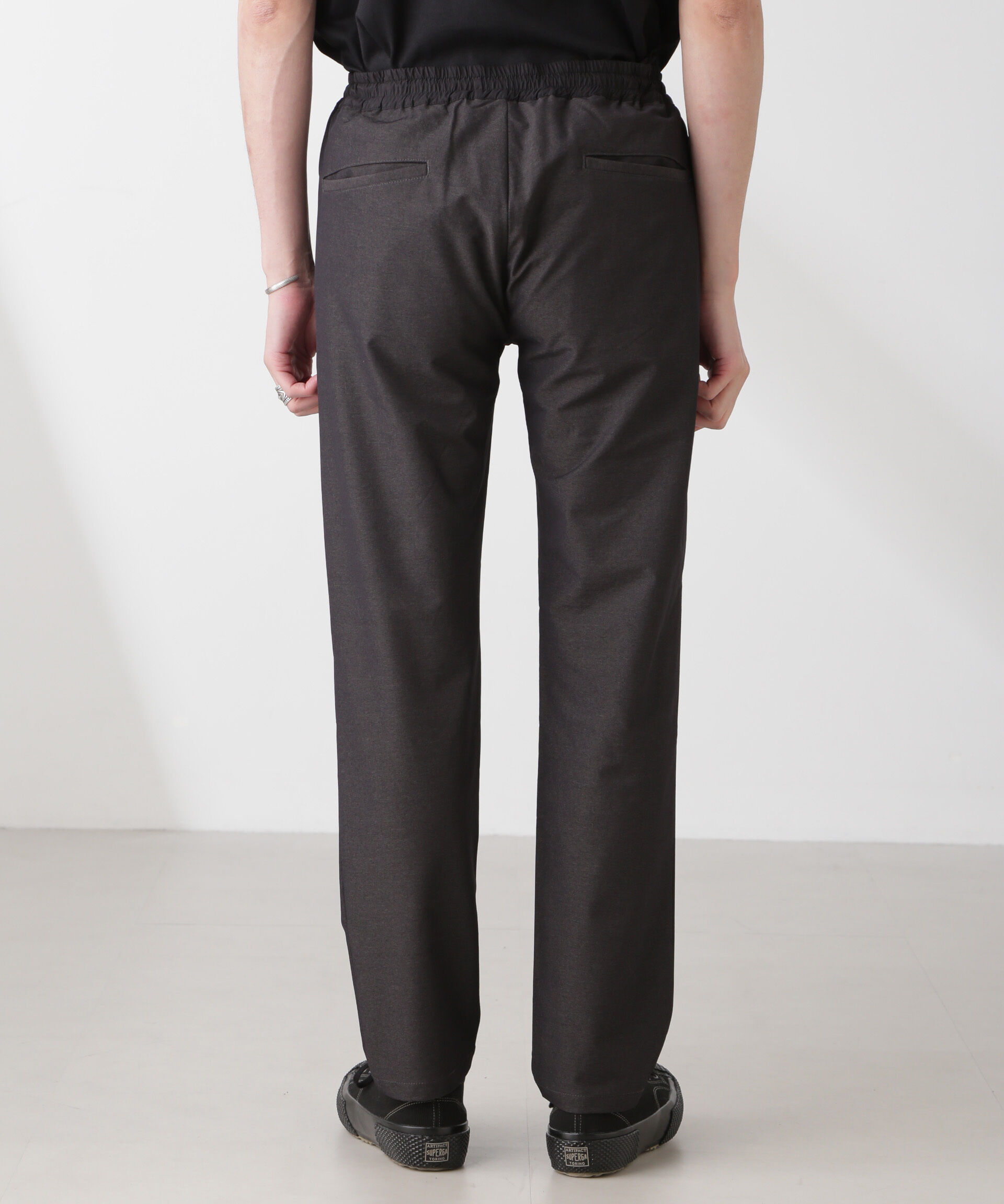 nano･universe「ハイストレッチスポーティーテーパードイージーパンツ」|チノ|