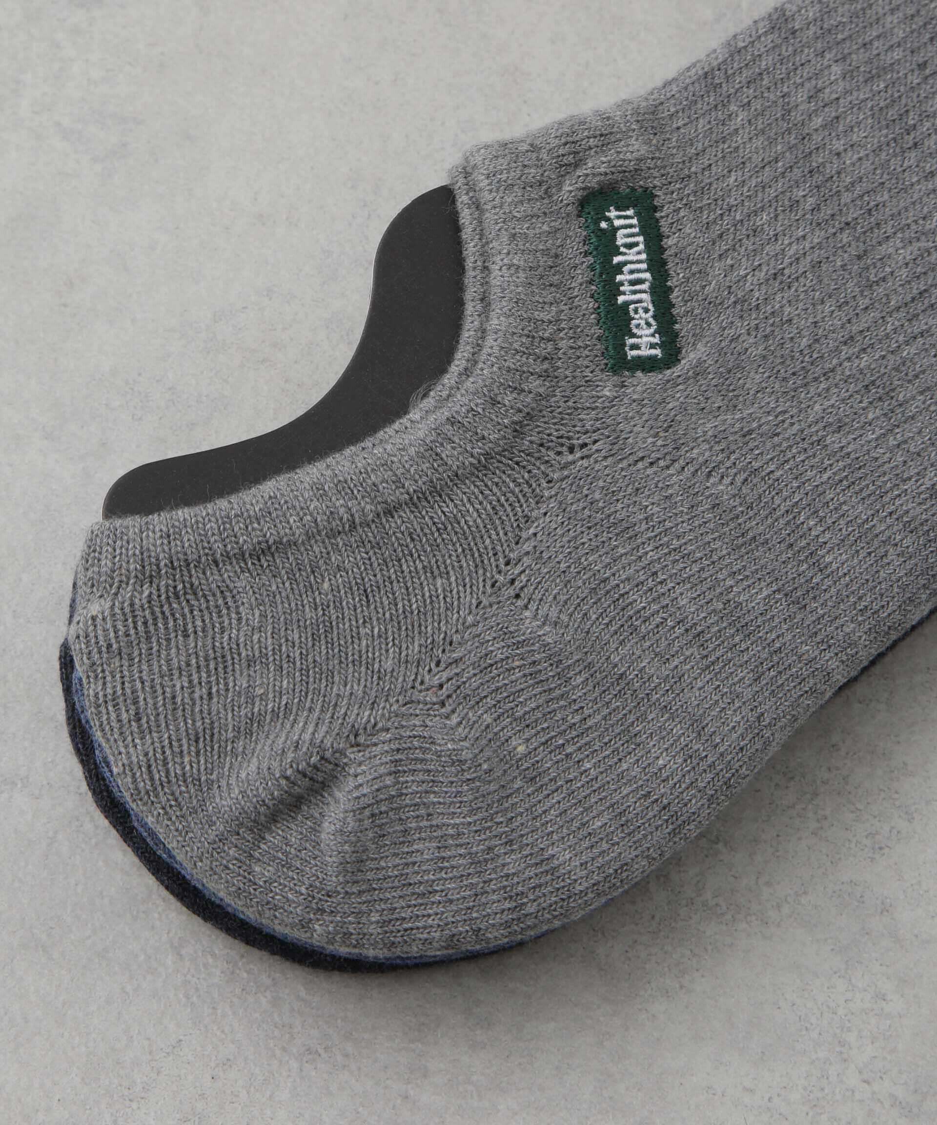 nano･universe「Healthknit/ワンポイントロゴ刺繍」|ソックス|