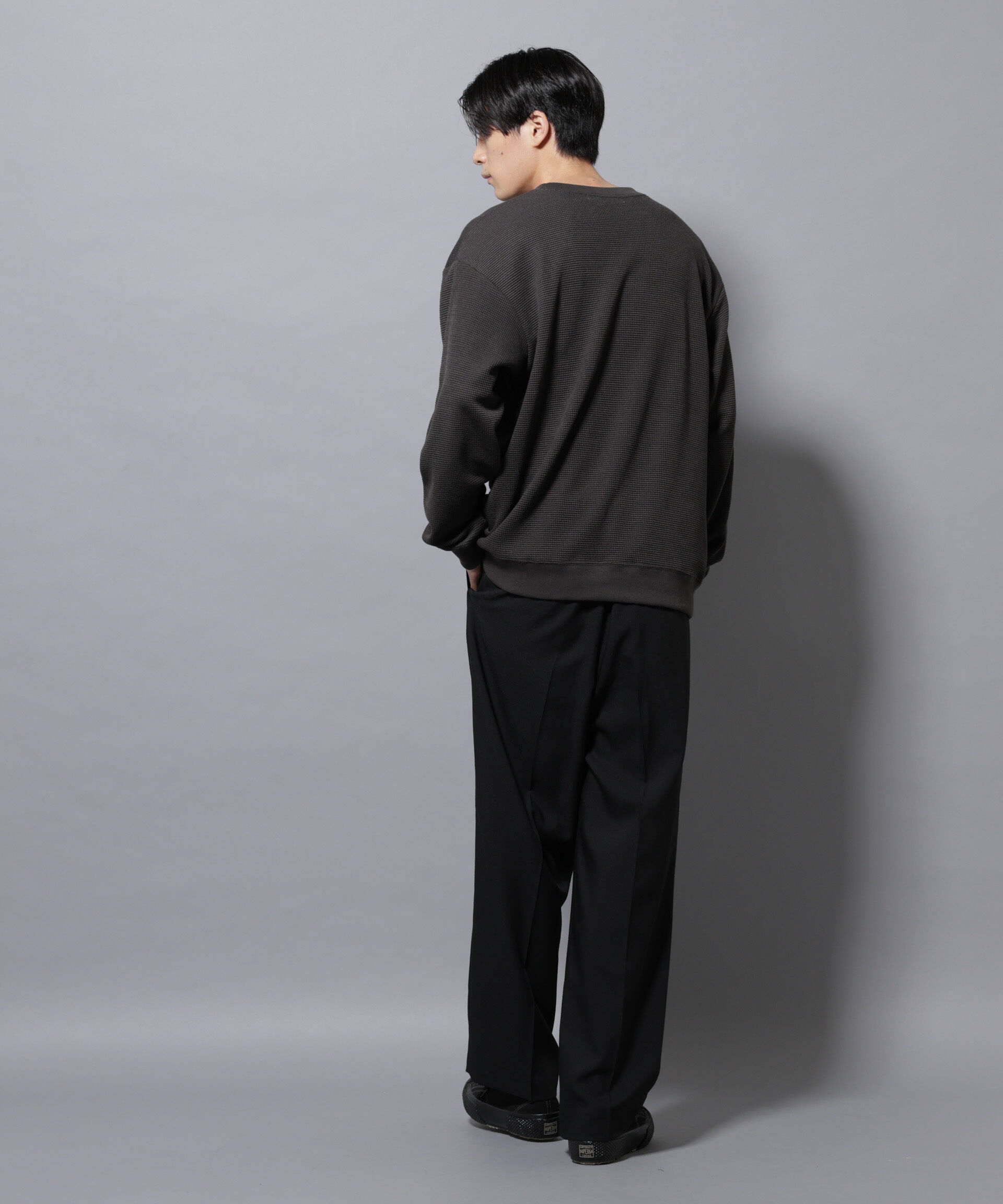 nano･universe「テックワッフルクルーネックＴシャツ」|Tシャツ・カットソー|