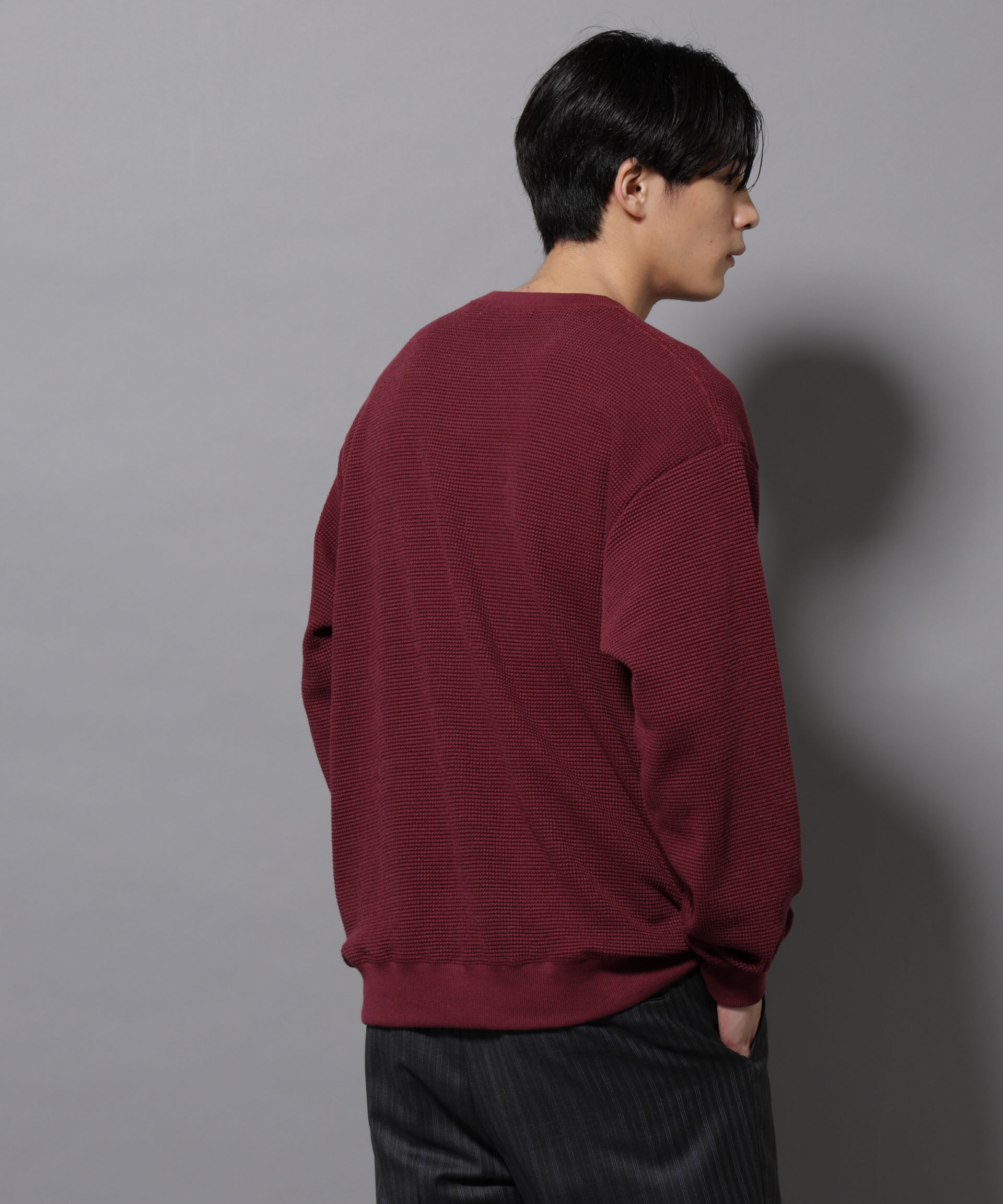 nano･universe「テックワッフルクルーネックＴシャツ」|Tシャツ・カットソー|