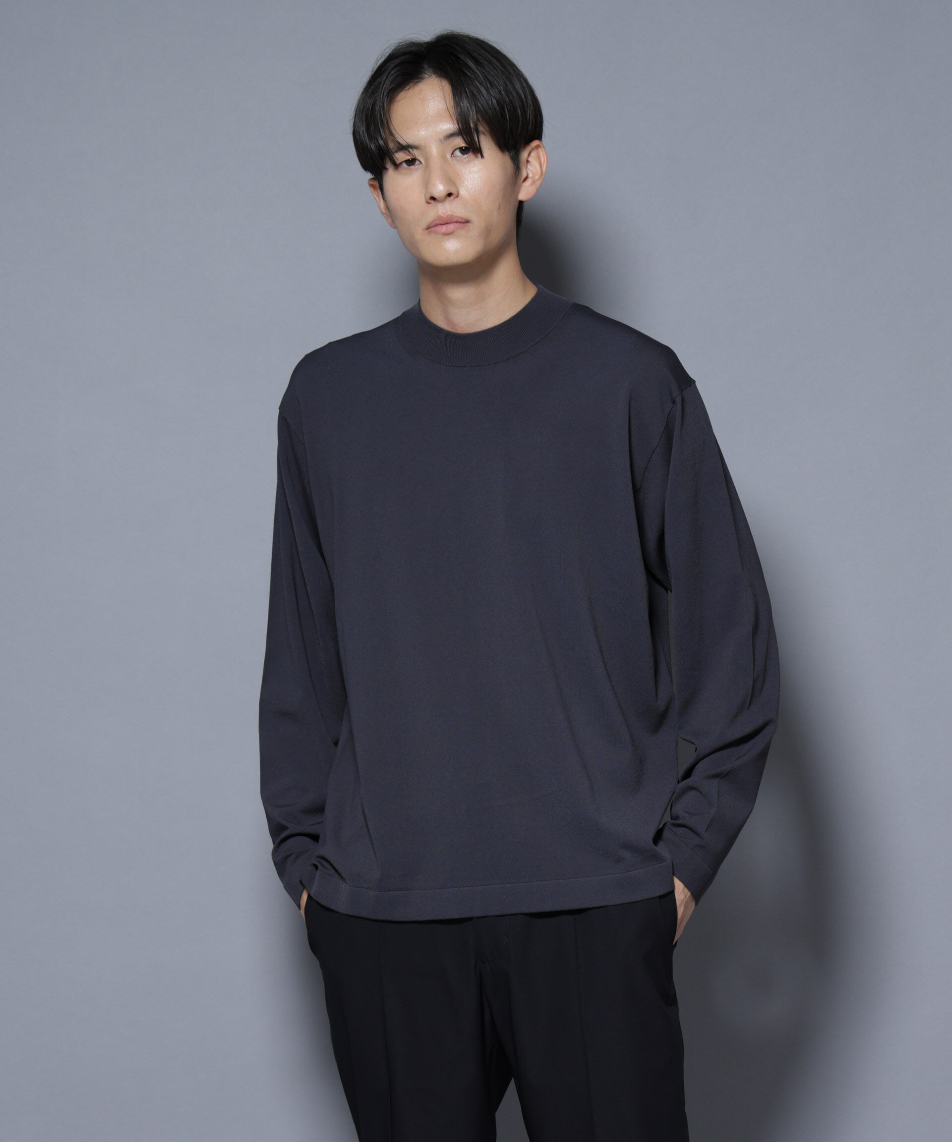 nano･universe「「ELITE 7 FUNCTION」クルーネックニット」|ニット・セーター|