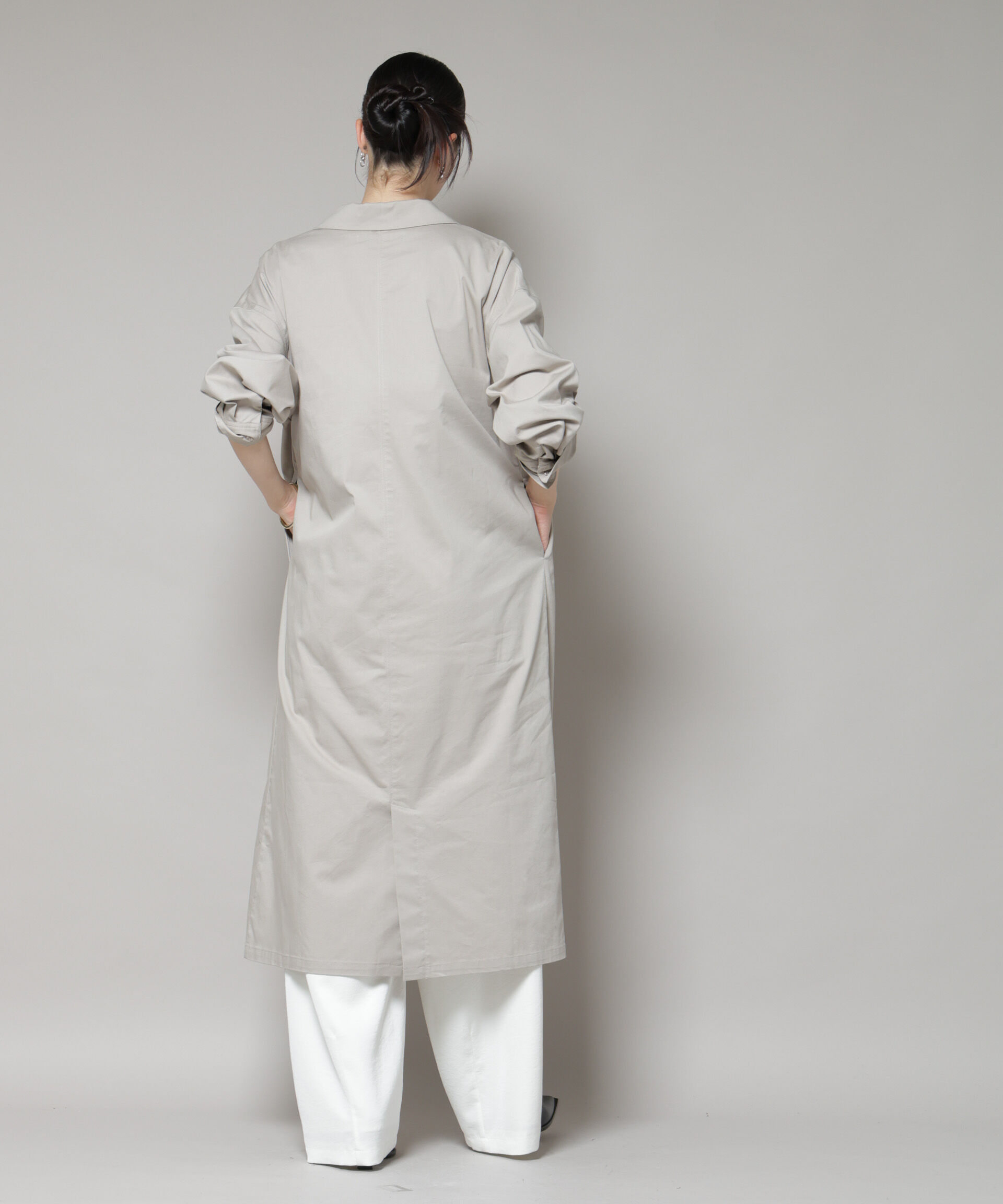 nano･universe「テーラードカラーロングワンピース」|ワンピース|