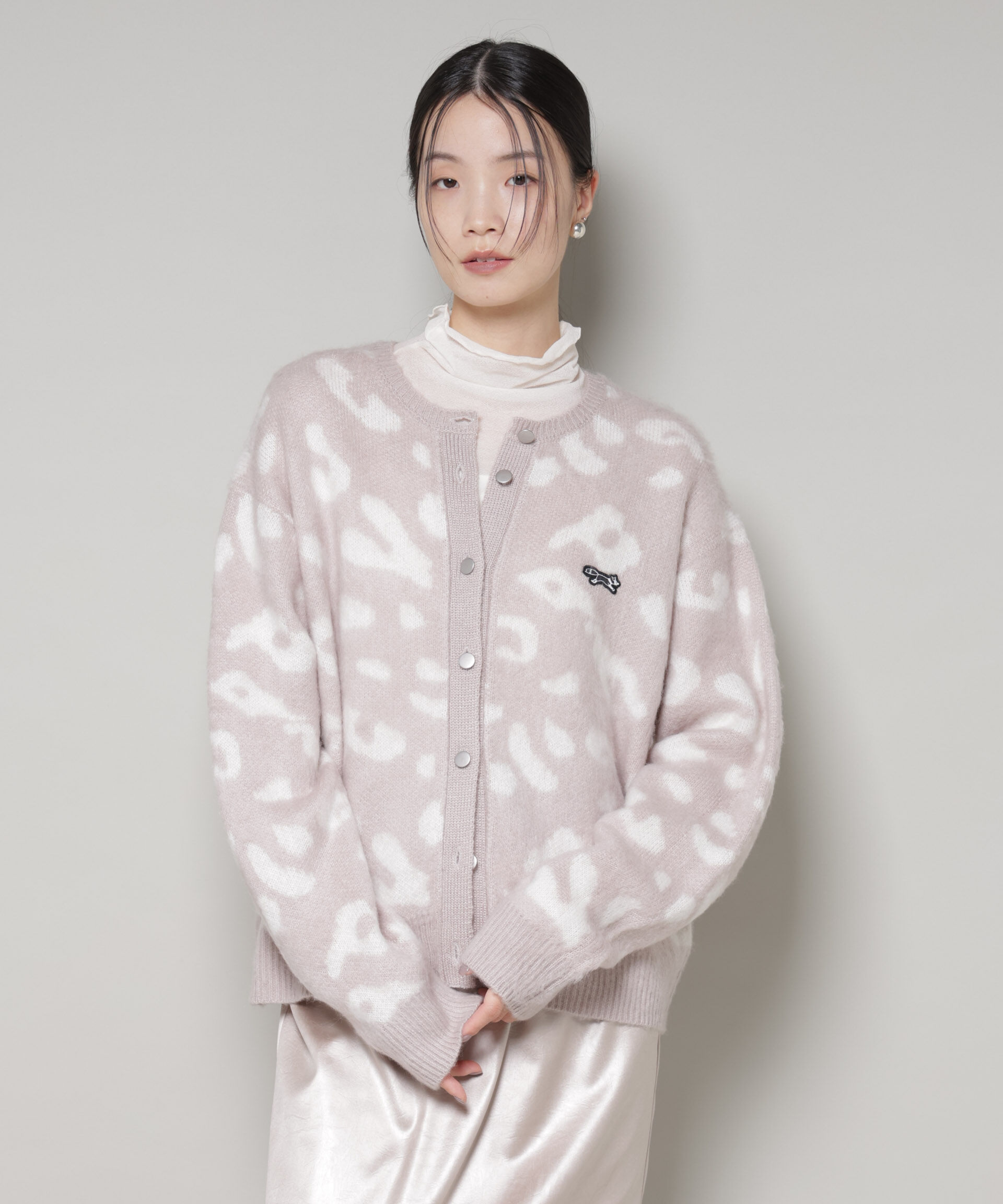 nano･universe「PENNEYS別注TheFOXレオパードクルーカーディガン」|ニット・セーター|