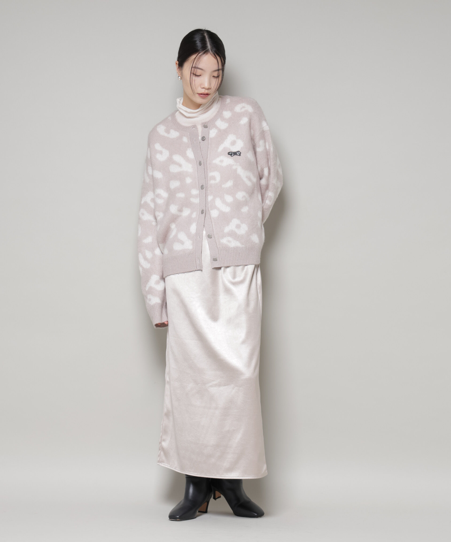 nano･universe「PENNEYS別注TheFOXレオパードクルーカーディガン」|ニット・セーター|