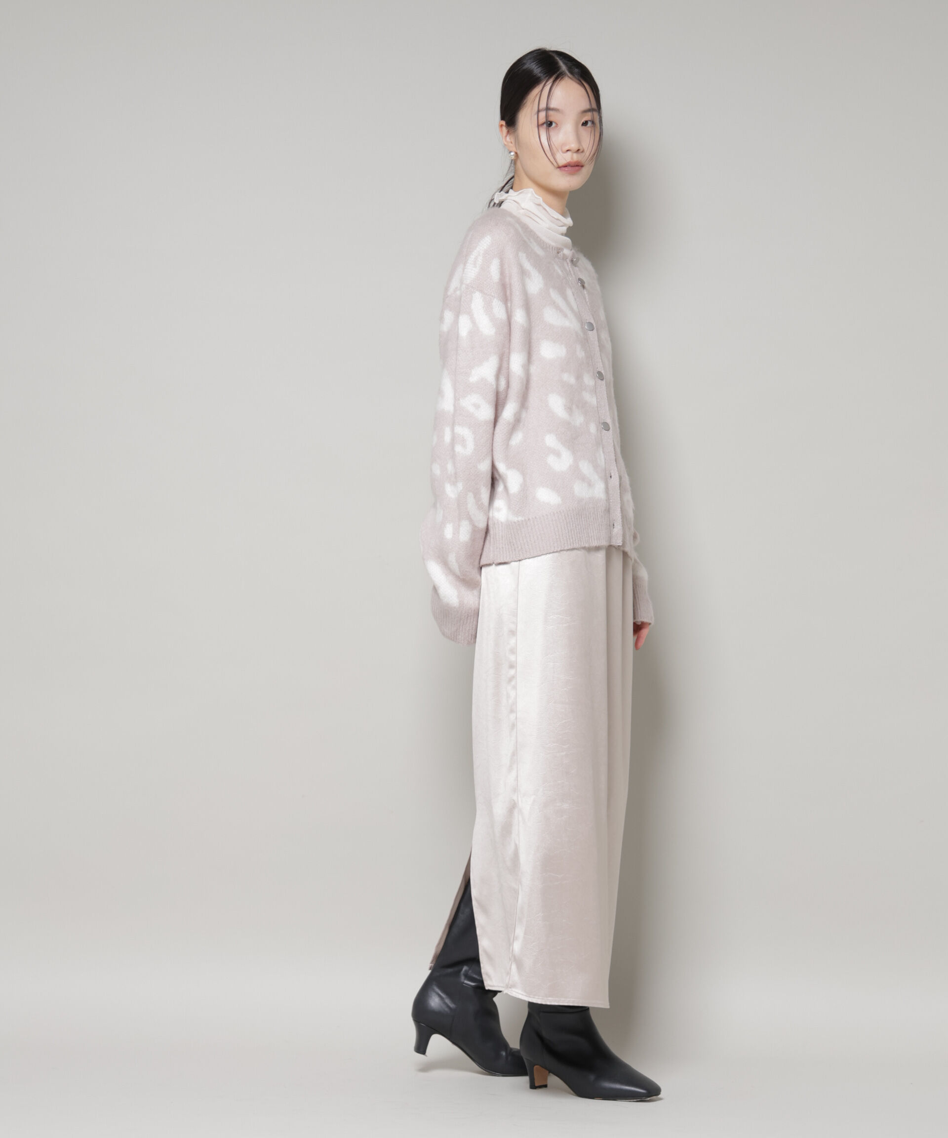 nano･universe「PENNEYS別注TheFOXレオパードクルーカーディガン」|ニット・セーター|