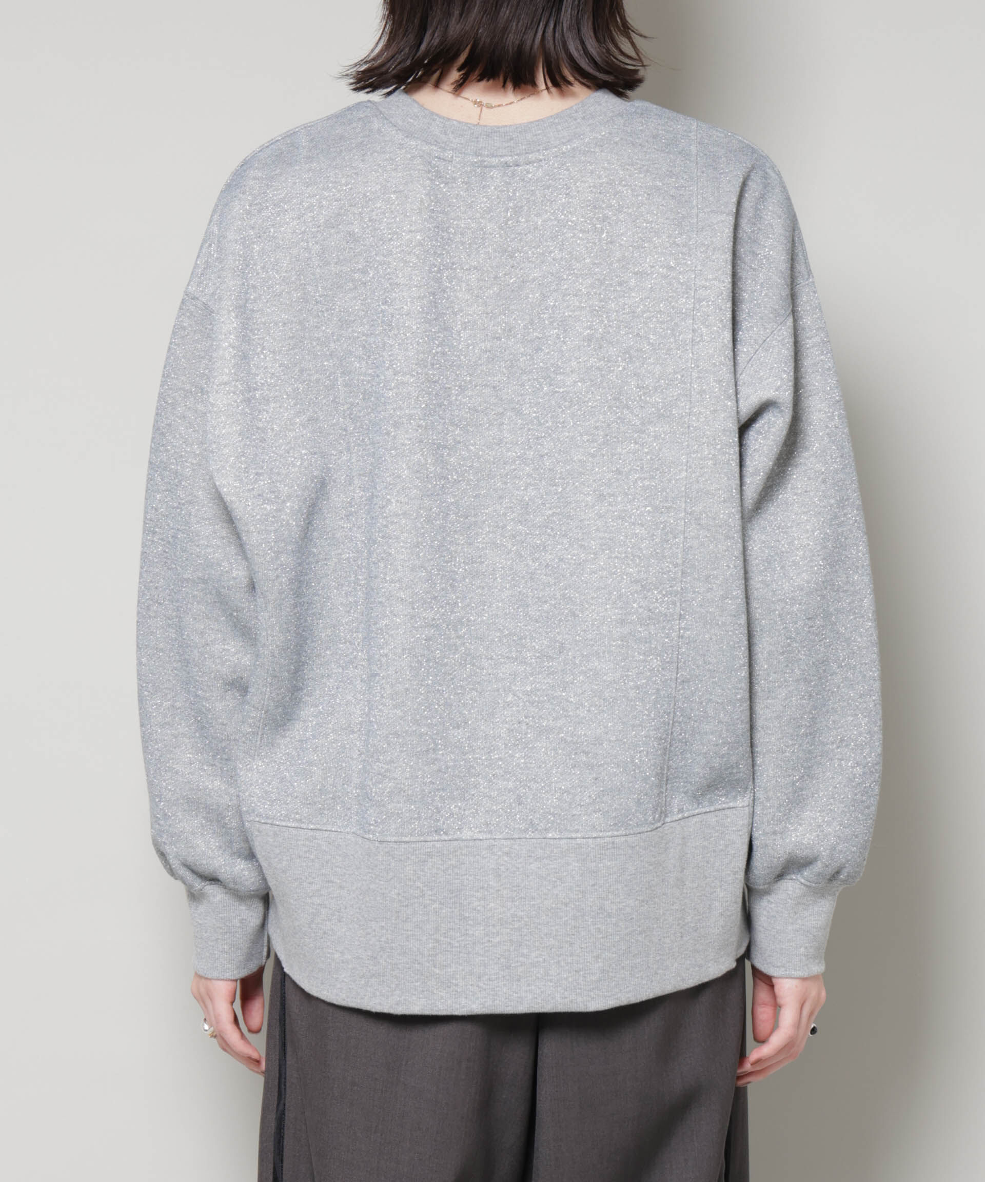 nano･universe「ラメ裏毛トップス」|Tシャツ・カットソー|