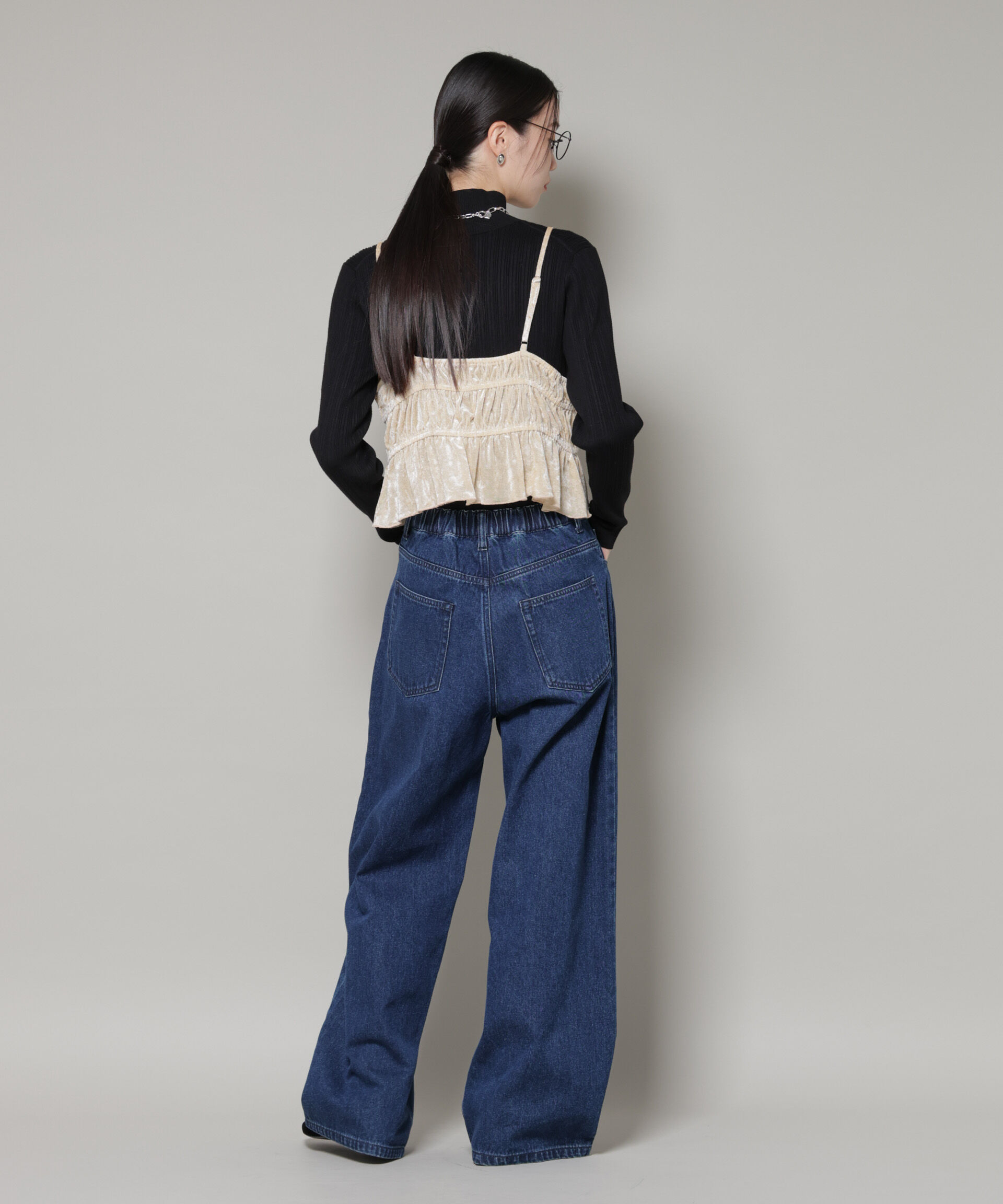 nano･universe「フロントリボンキャミソールビスチェ」|Tシャツ・カットソー|