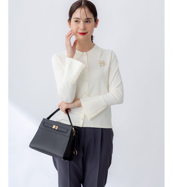 組曲「フレアスリーブニットポロ」|ニット・セーター|ﾊﾟｰﾙﾎﾜ