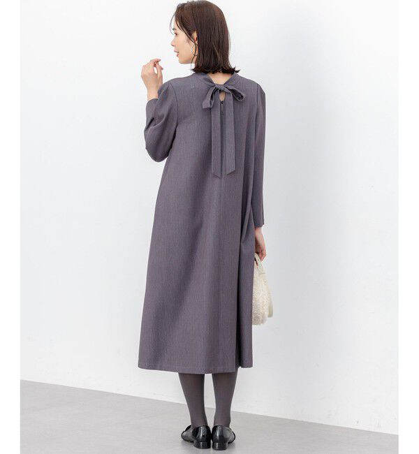 組曲「【前後着用可】ラメストライプボウタイ ワンピース」|ワンピース|