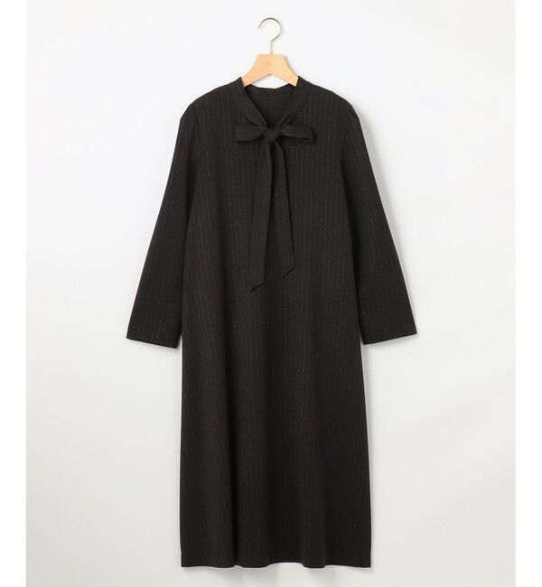 組曲「【前後着用可】ラメストライプボウタイ ワンピース」|ワンピース|