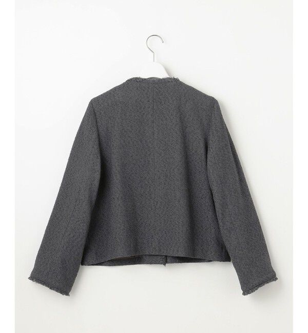 自由区「【SHIHOさん着用】ブライトリングツイード ジャケット」|ノーカラージャケット|