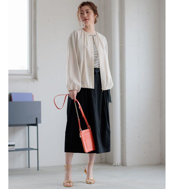 23区「【接触冷感/速乾】シアータンブラー ブルゾン」|ブルゾン・スタジャン|