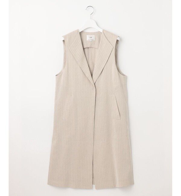 23区「【CLASSY.6月号掲載/洗える】リネンレーヨンストレッチ ジレ」|その他|