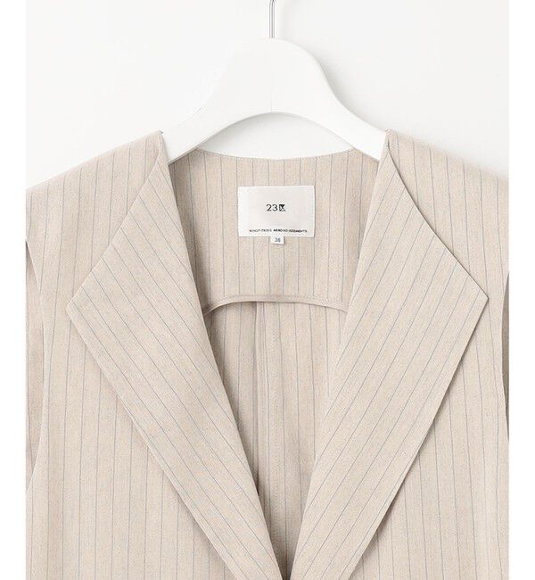 23区「【CLASSY.6月号掲載/洗える】リネンレーヨンストレッチ ジレ」|その他|