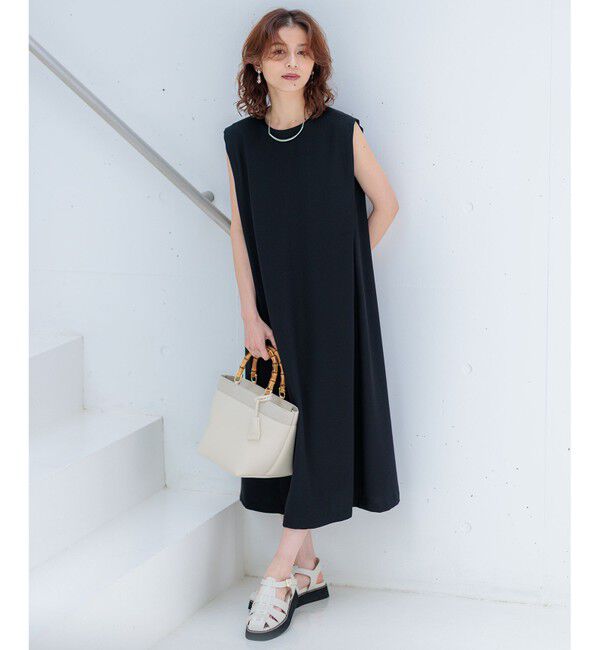 23区「【洗える】ストレッチジョーゼット ワンピース」|ワンピース|