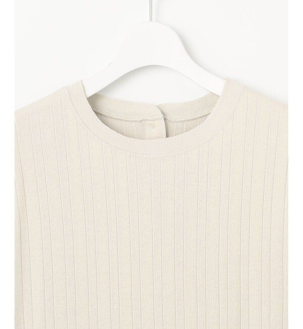 23区「【SLOW/一部店舗限定】ランダムリブフライス フレンチスリーブ カットソー」|Tシャツ・カットソー|