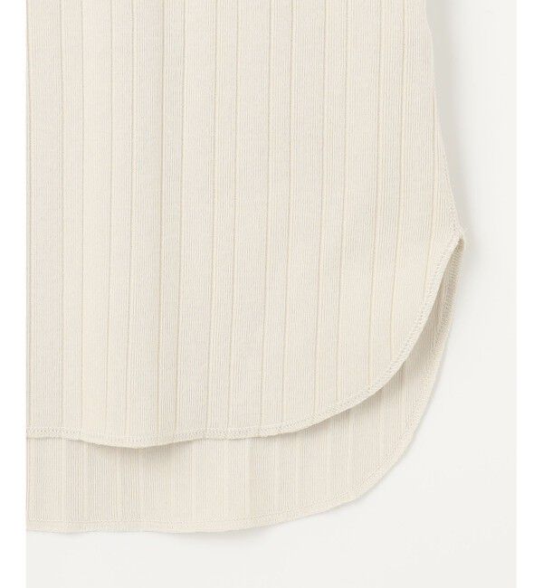 23区「【SLOW/一部店舗限定】ランダムリブフライス フレンチスリーブ カットソー」|Tシャツ・カットソー|