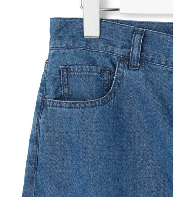 23区「【GLOW5月号掲載/洗える】ライトダンガリー ワイドパンツ」|デニム|