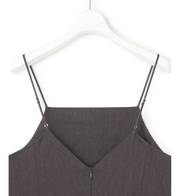 23区「【洗える】リネンレーヨンストレッチ  Iライン キャミソール ワンピース」|ワンピース|