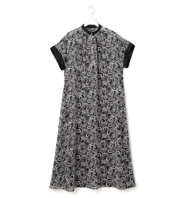23区「【一部店舗限定/速乾性/洗える】モノトーンプリント ワンピース」|ワンピース|