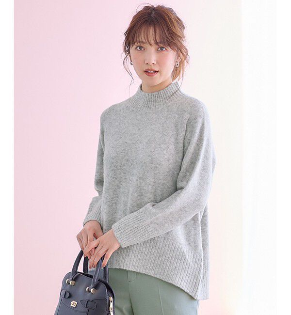 ANY SIS「 【大人百花掲載 ヨンアさん着用】ハイネックバックポイント ニット」|ニット・セーター|