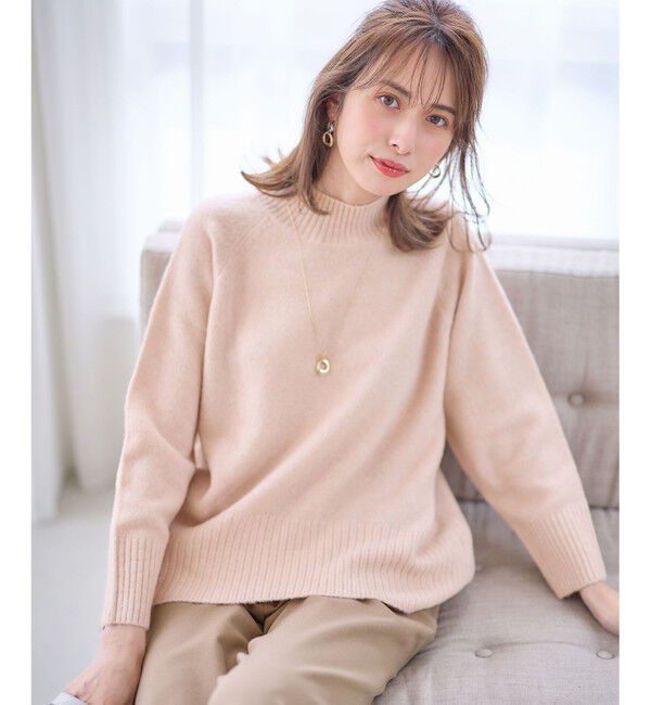 ANY SIS「 【大人百花掲載 ヨンアさん着用】ハイネックバックポイント ニット」|ニット・セーター|