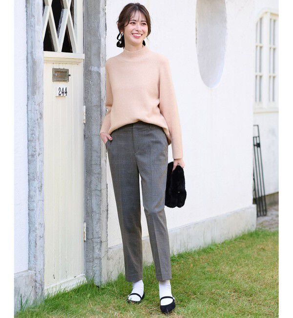 ANY SIS「 【大人百花掲載 ヨンアさん着用】ハイネックバックポイント ニット」|ニット・セーター|