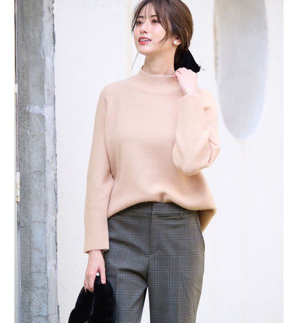 ANY SIS「 【大人百花掲載 ヨンアさん着用】ハイネックバックポイント ニット」|ニット・セーター|