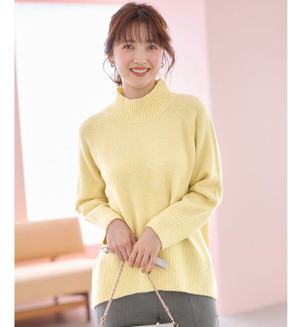 ANY SIS「 【大人百花掲載 ヨンアさん着用】ハイネックバックポイント ニット」|ニット・セーター|ﾊﾆｰｲｴﾛ