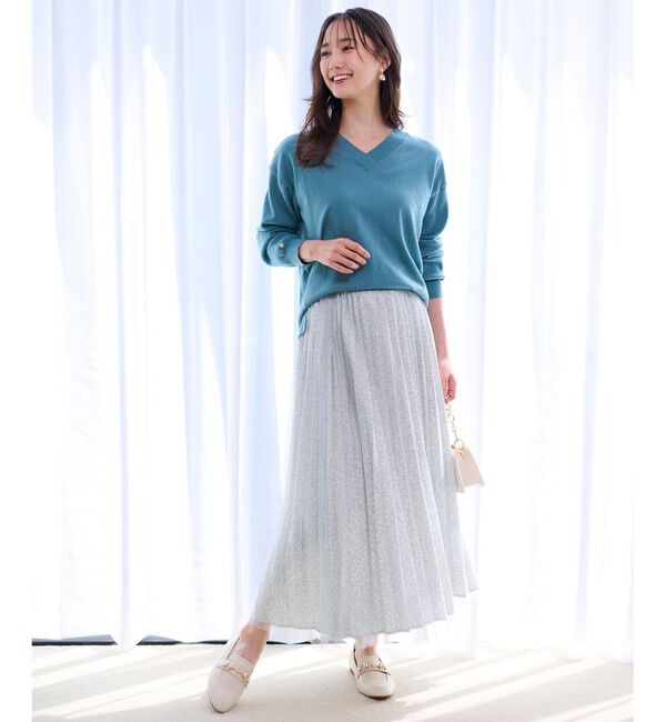 any SiS「【洗える】チュールレイヤードプリーツ スカート」|スカート|