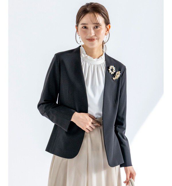 ANY SIS「【洗える】フリルネックスタンド ブラウス」|シャツ・ブラウス|