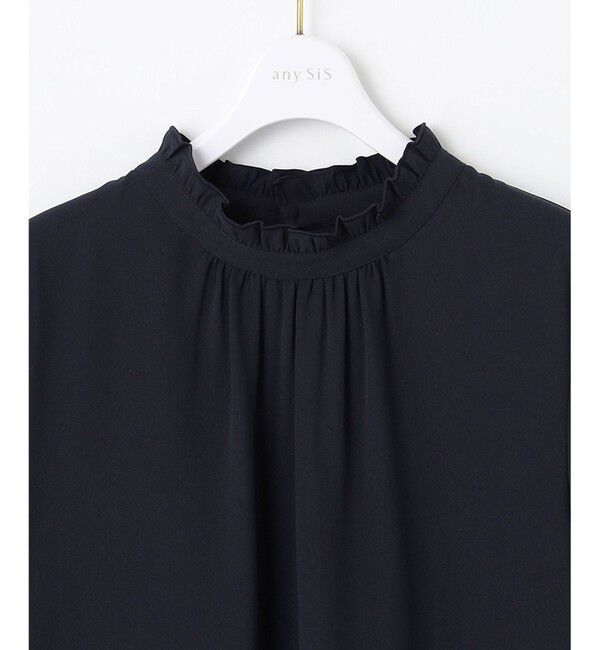 ANY SIS「【洗える】フリルネックスタンド ブラウス」|シャツ・ブラウス|