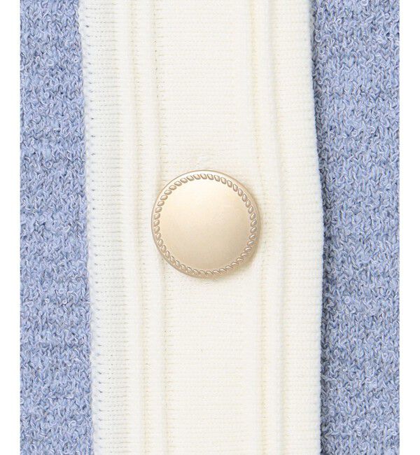 ANY SIS「バイカラーラメニット カーディガン」|カーディガン|