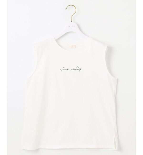 ANY SIS「【洗える】ノースリーブロゴ Tシャツ」|Tシャツ・カットソー|