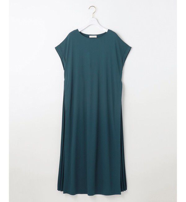 ANY SIS「【接触冷感・UVカット・洗える】ハイストレッチスムースサイドプリ－ツ ワンピース」|ワンピース|